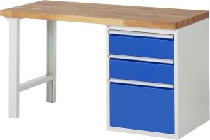 Werkbank Serie 7000 mit Buche-Massiv-Arbeitsplatte 40 mm
