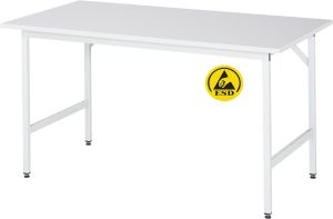 Werkbank Serie "Jerry" mit ESD-Melaminbelag-Platte 28 mm