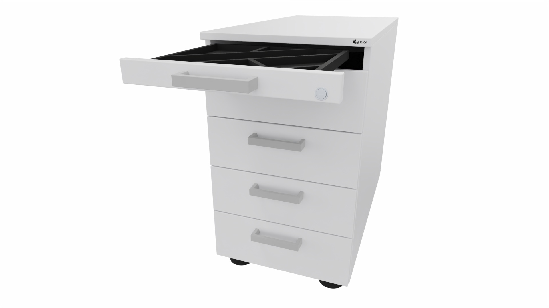 OKA FlexLine Anstellcontainer 13HE aufschlagende Front – Bild 2